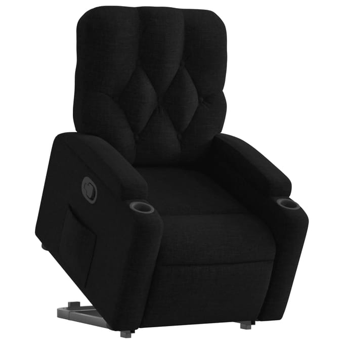 Vidaxl Verstelbare Fauteuil, Zwart, Bekleed met Stof