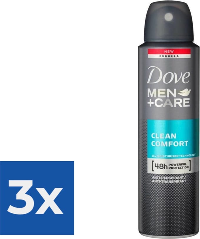 Dove - Deodorant - Clean Comfort - 150ml x 3