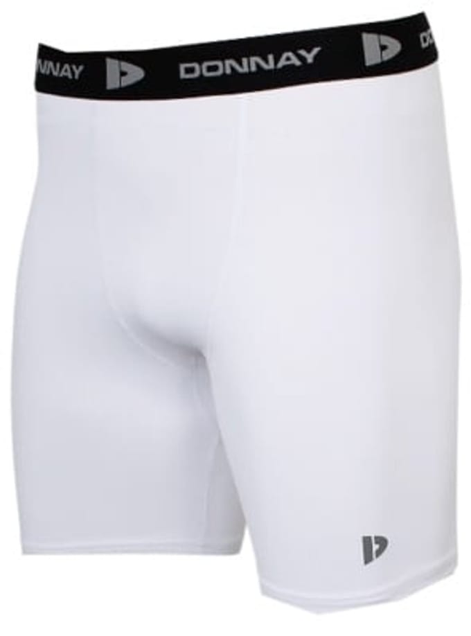 Donnay - Compressie Short - Thermo/Sportshort (15cm) - Heren - White (001) - maat M