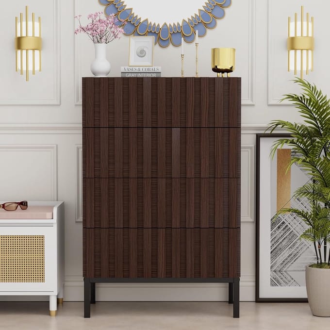 Commode 6 Laden 73x100x35 cm - 73x100x35 cm - Bruin - Medahomestore
