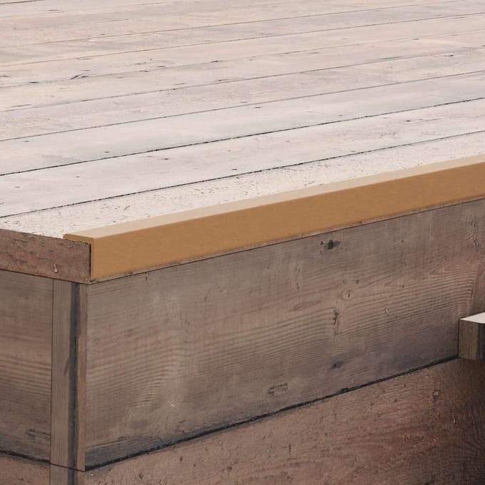 vidaXL - Terras - hoekplinten - 5 - st - 170 - cm - HKC - teakkleurig