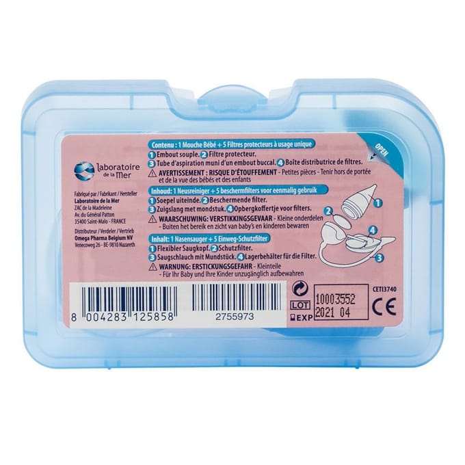 Physiomer Baby Neusreiniger - extra soft tip met 5 beschermfilters