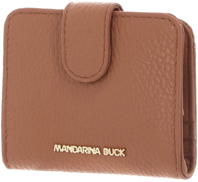 MANDARINA DUCK Leren kaarthoes Mellow Leather Card Case Pecan Nut Lichtbruin