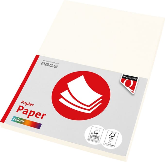 Kopieerpapier quantore col-100 a4 120gr roomwit