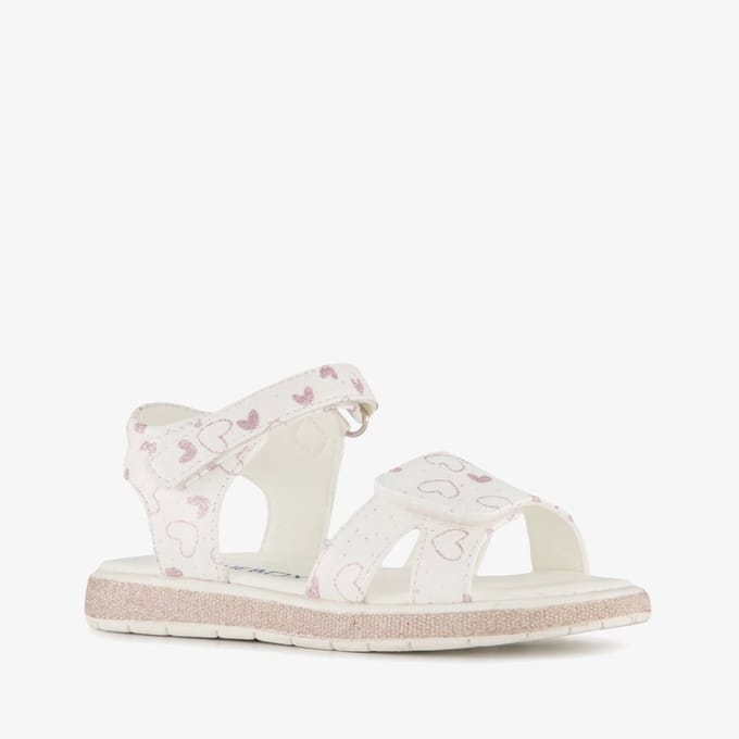 Blue Box meisjes sandalen met hartjes wit - Maat 30