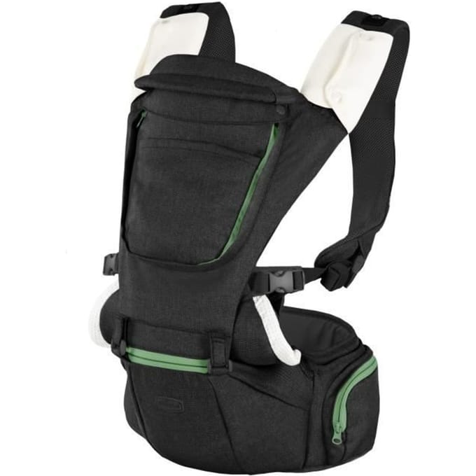 Porte-bébé ergonomique CHICCO - Hip Seat Pirate Black - Ventrale/dos - Mixte - 0-15kg noir