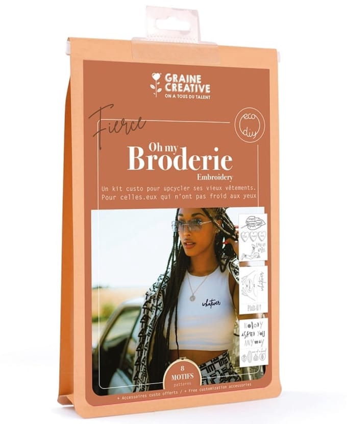 Embroidery kit for clothes - Be fierce