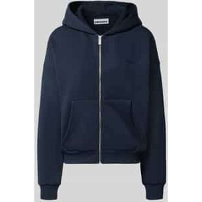 relaxed fit basic sweatjack met capuchon