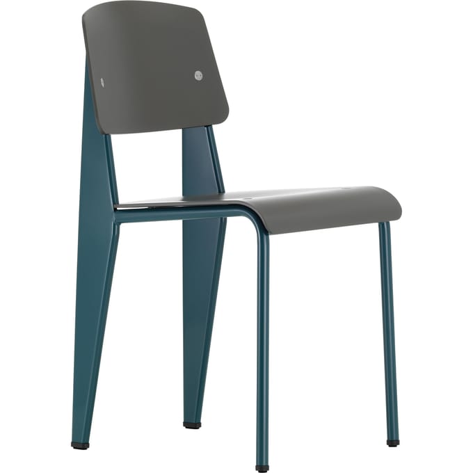 Vitra Standard SP stoel - Prouvé Bleu Dynastie - bazalt