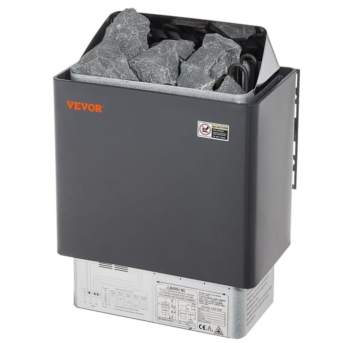 6KW Elektrische Saunakachel Kachel Digitale Controller voor 5-9 m³ Home Spa