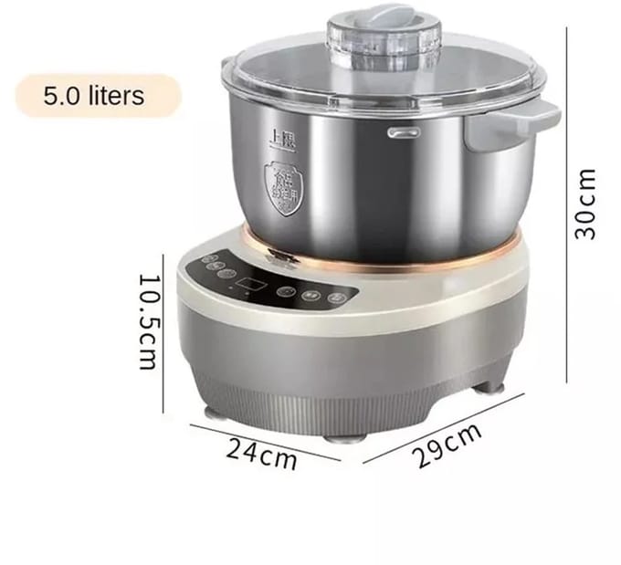 Seth Select Deegmachine 5L - Kneed machine - Deeg Mixer met Gisting Functie 25-38 ° C/77-100 ℉ - Elektrische kneedmachine - Deegmaker