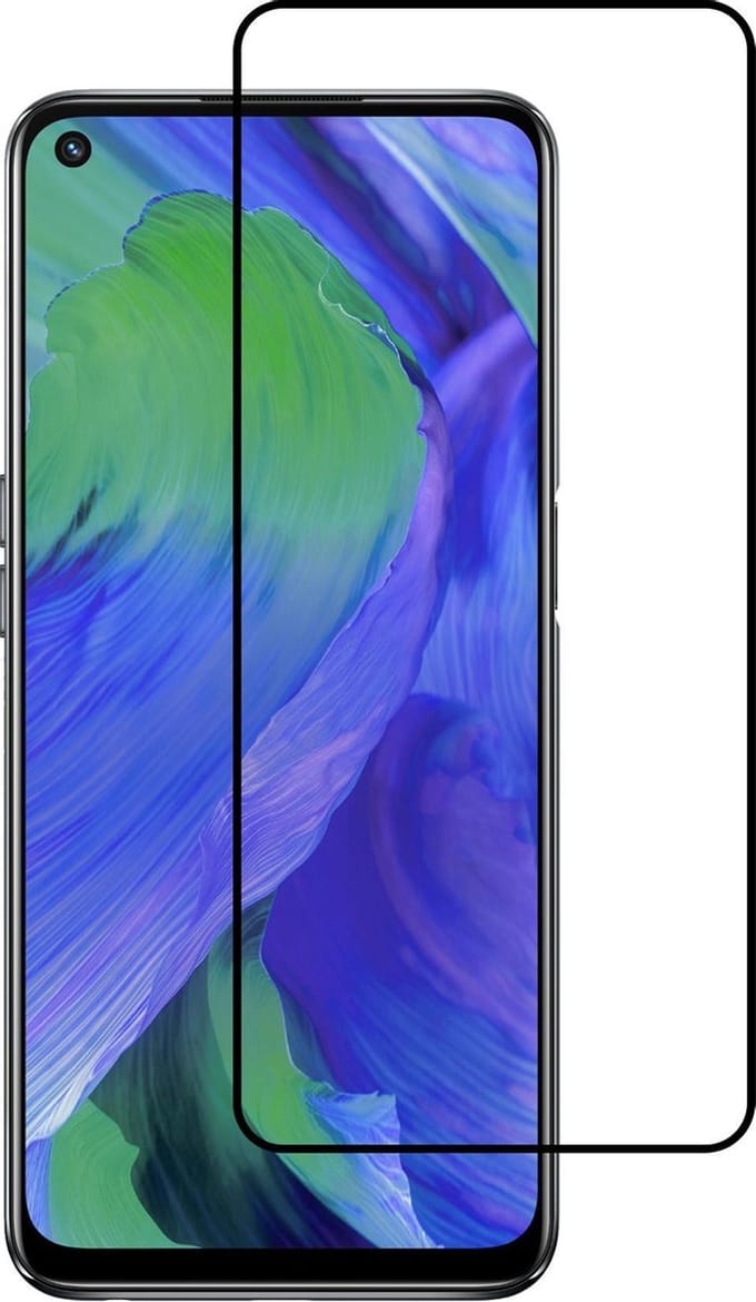 Screenprotector - Geschikt voor OPPO A54 5G - Full Cover - Beschermglas - Gehard Glas - Tempered Glass - Screen Protector