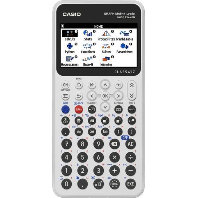 Casio grafische rekenmachine - Middelbare school - Wiskunde+ - Wit