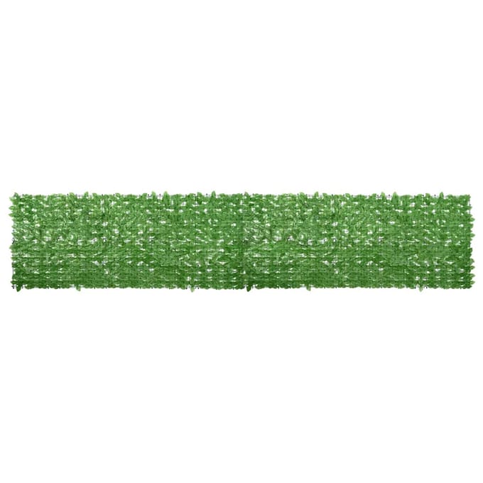 vidaXL - Balkonscherm - met - groene - bladeren - 500x100 - cm