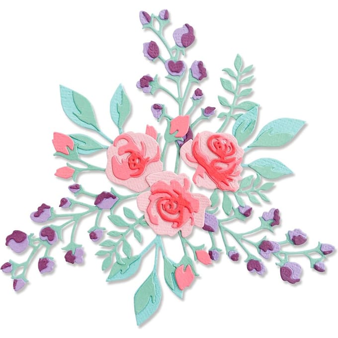 Sizzix Thinlits ponssjabloon "Floral Layers 2"