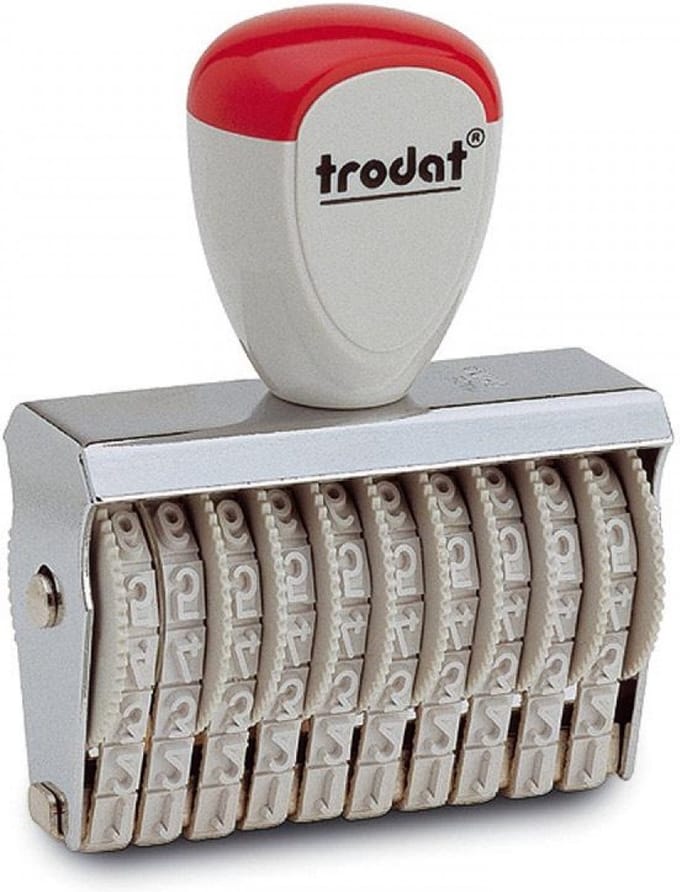 Trodat 15410 Cijferstempel | 10 banden | 48x4mm
