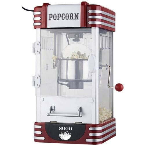 SOGO Human Technology PAL-SS-11350 Popcornmaker Zilver-rood