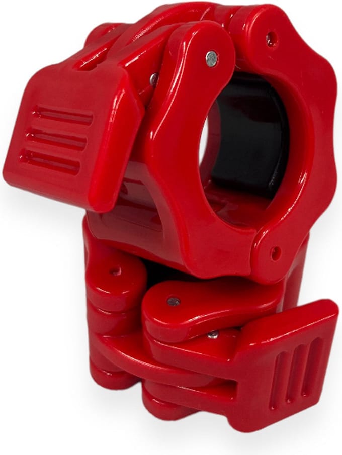 Padisport Lock jaw 30mm rood - Barbell Clips - Haltersluiting - Halter Clips - Halterstangsluiter - 30 Mm - Halterklem - Barbell Lock
