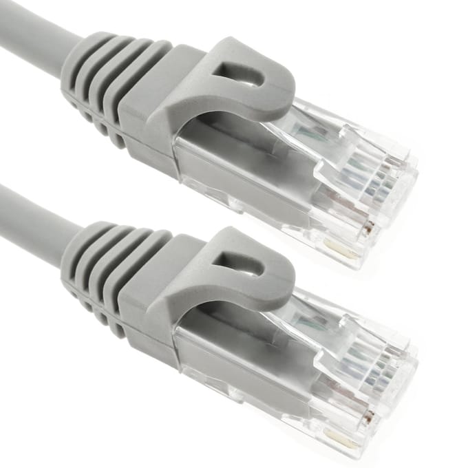 BeMatik - 3 m grijze Cat.6a UTP Ethernet-netwerkkabel