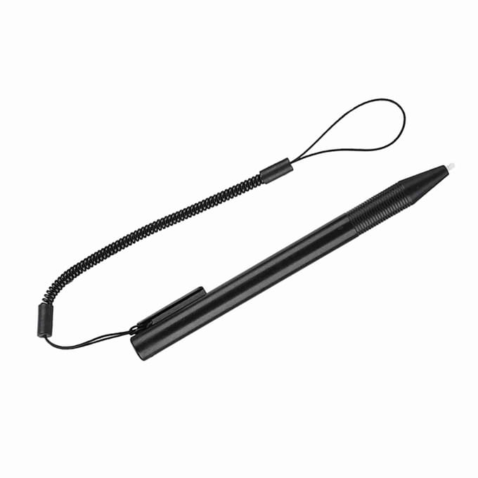 Resistieve touchscreen anti-kras styluspen met veerkabel voor POS PDA Navigator zwart