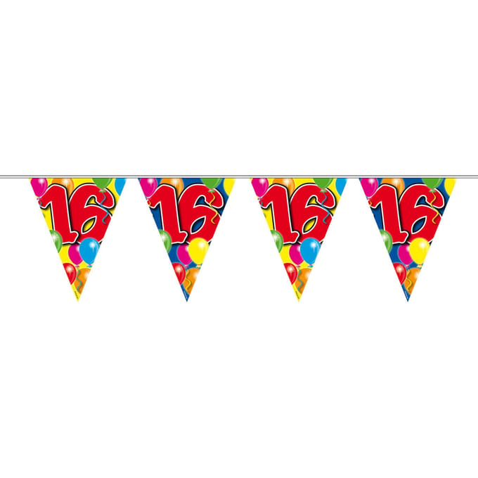 Folat - Vlaggenlijn 16 jaar Ballonnen (10 meter)