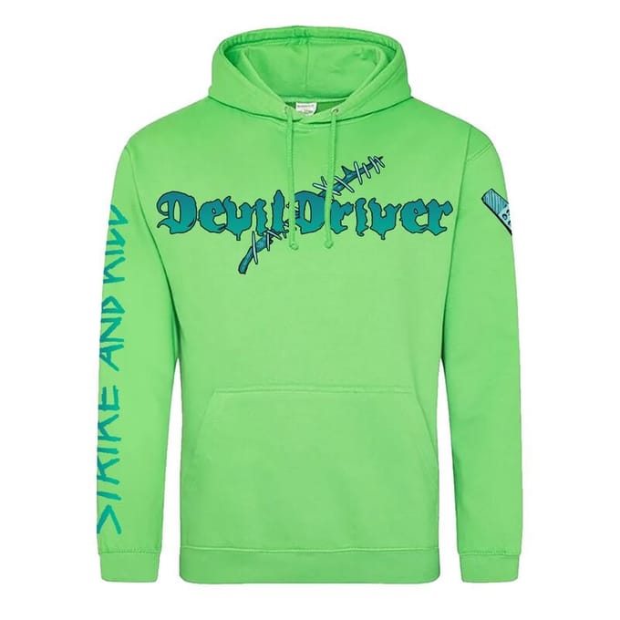 DevilDriver Trui met capuchon - Strike And Kill - S tot XL - voor Mannen - lemon