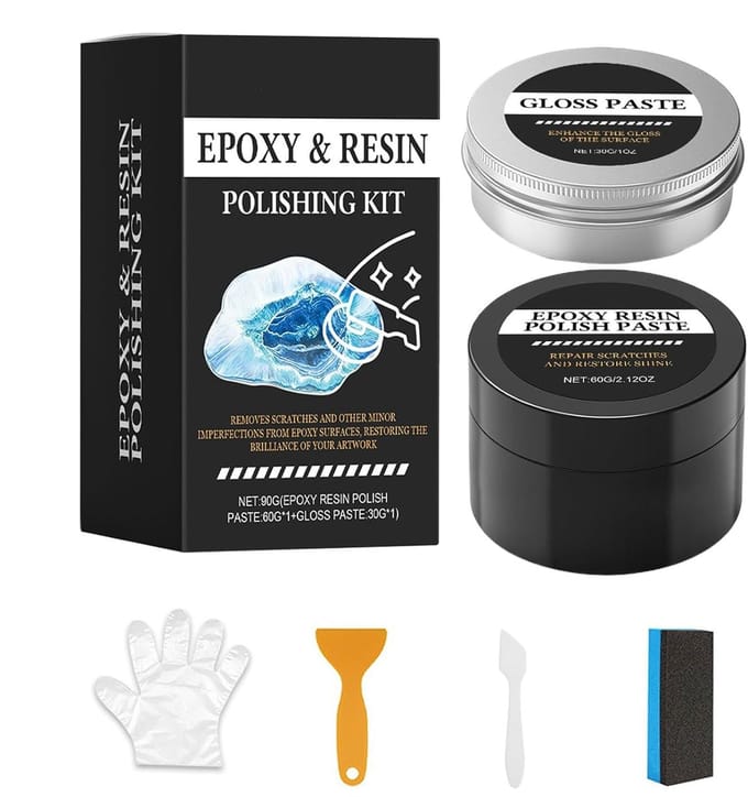 Polijstpasta Set - Krasverwijderaar - Epoxy Herstellen - Hoogglans Resultaat - 130g