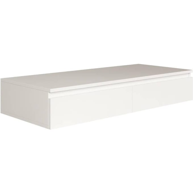 Selsey Bemmi – Zwevend bureau / kaptafel met lades wit 120 cm