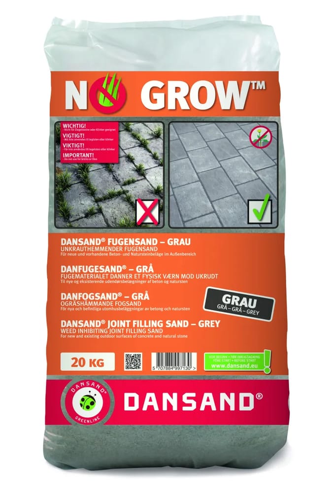 Dansand Onkruidwerend Zand Grey 20kgVoegbreedte 1-5mm