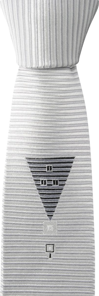 We Love Ties - Stropdassen - Stropdas Jazz Drummer - grijs / zwart / wit