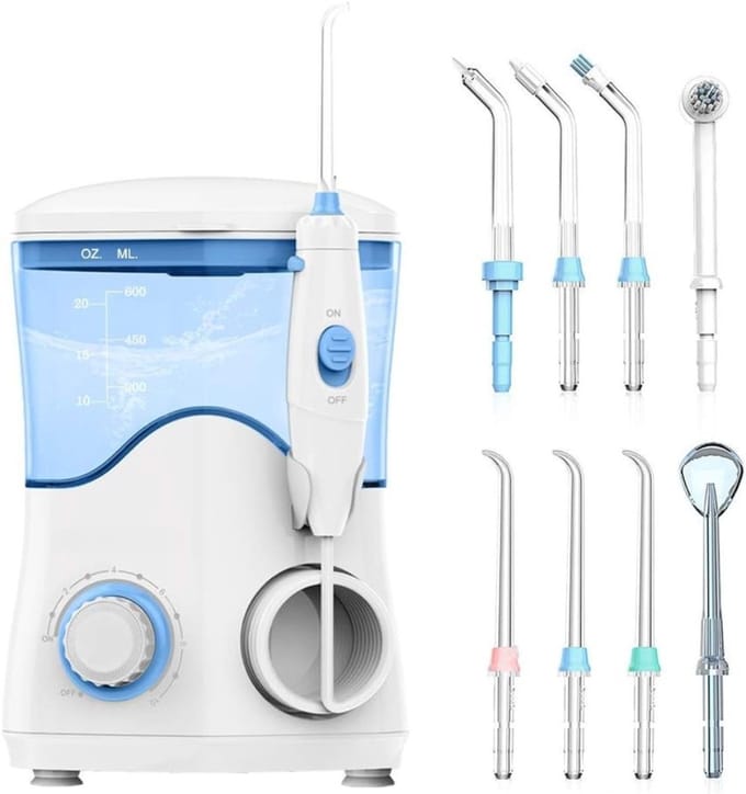 AHD® Monddouche - Waterflosser - Monddouche Waterflosser - Wit - ‎13cm x 10cm x 20cm