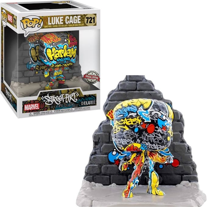 Funko! - POP - DELUXE Exclusive Marvel - Luke Cage Luke Graffiti - Figuur