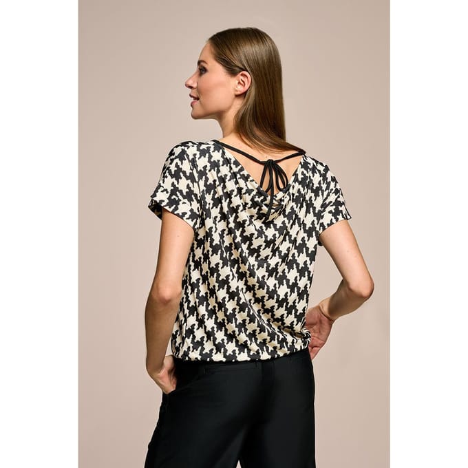 Benza Print Top Zwart / Wit