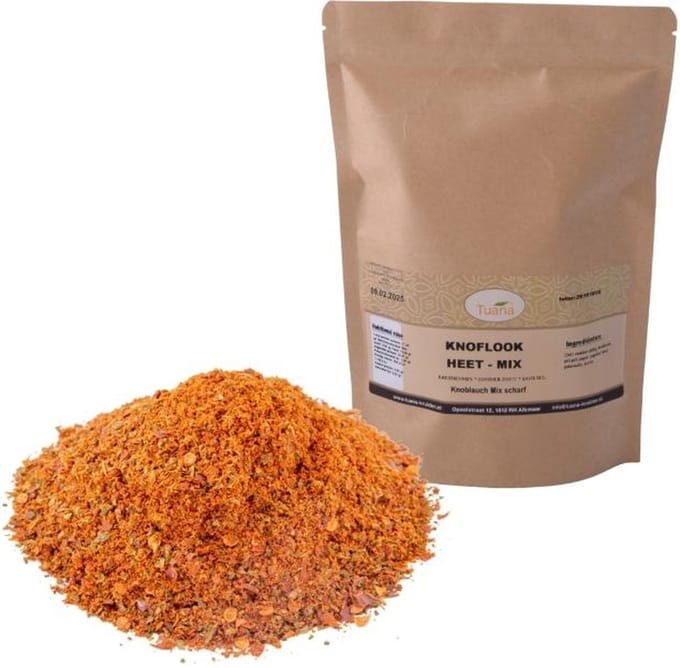 Tuana Kruiden - Knoflook Heet Mix - Zak 1000 Gram - Tuanashop - KZ0141