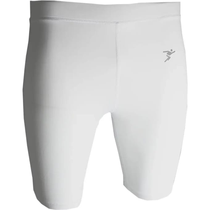 Precision Training Korte Thermobroek Heren Polyester Wit Mt S