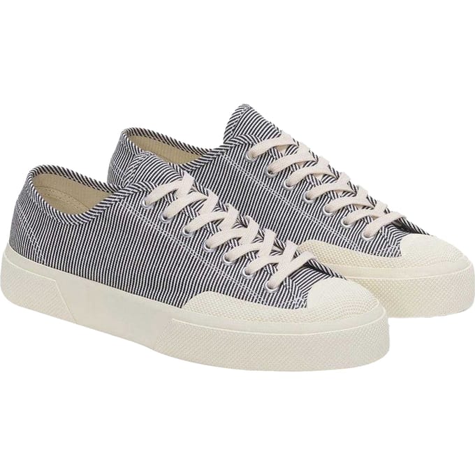 Superga Unisex Volwassen 2432 Works Stripe Sneakers (Blauw/Wit)