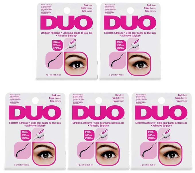 DUO Striplash Kleef - Kunstwimpers - Donker 7g 5-pack