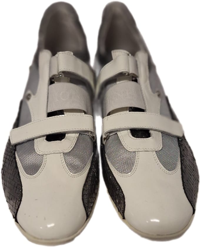 HORNET by Botticelli- SNEAKER-LAKLEER-MESH-IVORY/SILVER-45