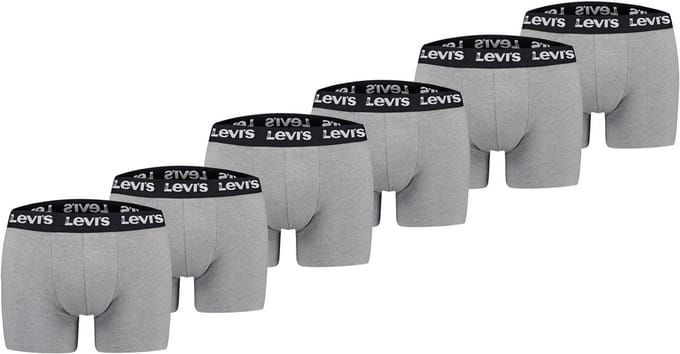 Pack of 6 men's Levis REPEAT LOGO BOXER boxer shorts underwear pants