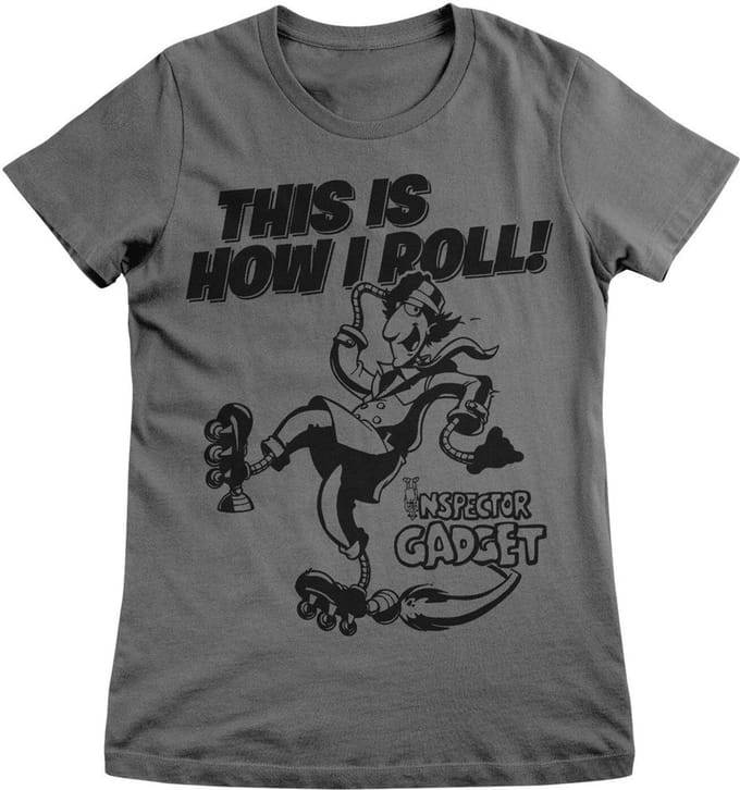 Inspector Gadget T-shirt 'This Is How I Roll' Girly Tee CPLG-5-IG005-H33-2