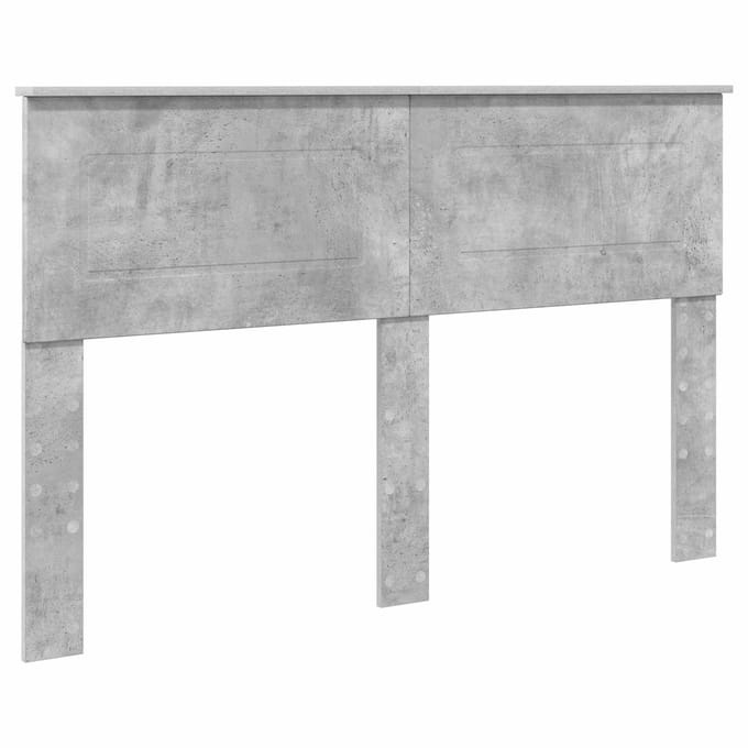 vidaXL Hoofdbord Beton Grijs Bewerkt hout