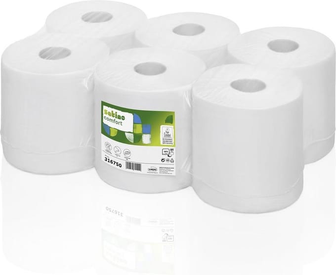 Wepa Comfort multirol, 2-laags, 138m centerfeed, pak à 6 rollen
