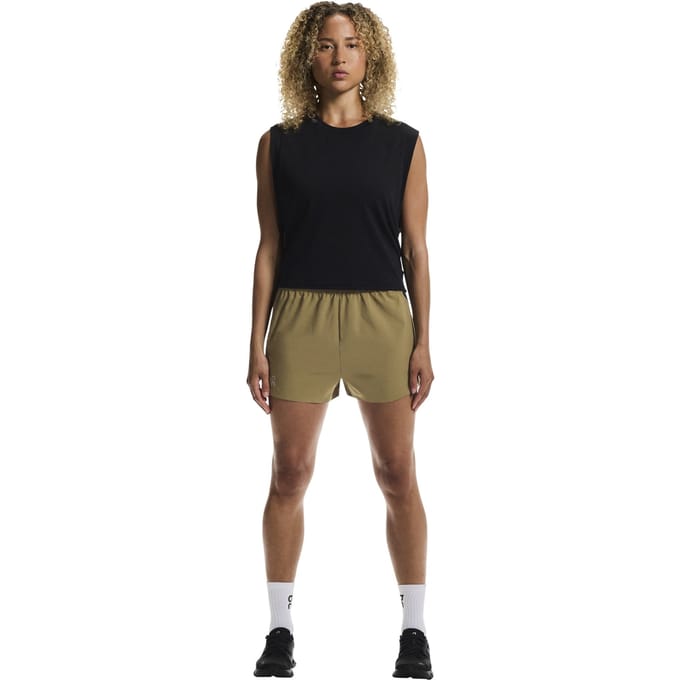 On Train Shorts 1 Nutmeg Maat: M | Korte Broeken Outlet | Dames | Bruin