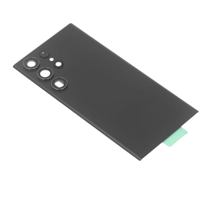 Coque arrière en verre de remplacement pour téléphone Samsung noir