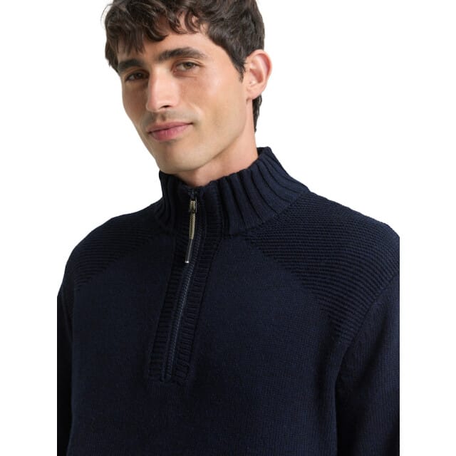Tom Tailor Troyer gebreide trui met ribdetails