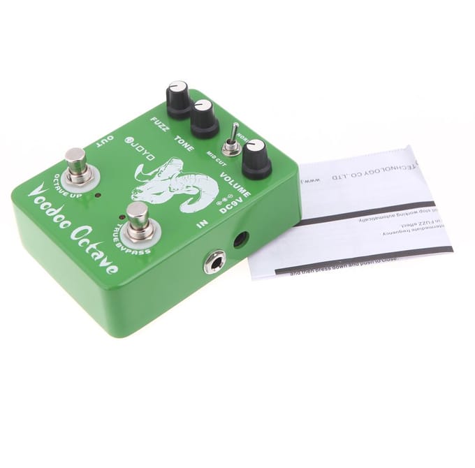 JOYO JF-12 Voodoo Octave Fuzz effet pédale d'effet guitare True Bypass green