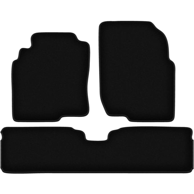 BASIC zwarte veloursmatten voor: Nissan Almera Tino minivan (2000-2006)