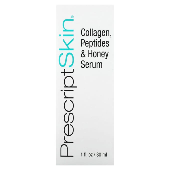 PrescriptSkin, Collagen, Peptides and Honey Serum, 1 fl oz (30 ml) black