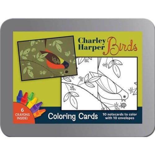 Charley Harper Birds Coloring Cards - Charley Harper