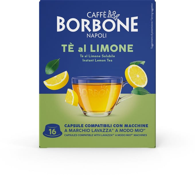 Caffè Borbone - Lavazza A Modo Mio - Citroen thee - Te al Limone - 16 capsules